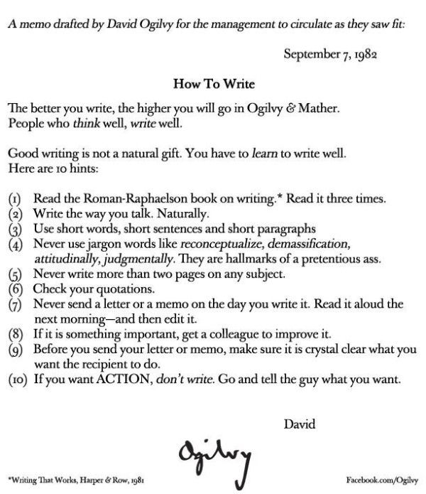 ogilvy memo