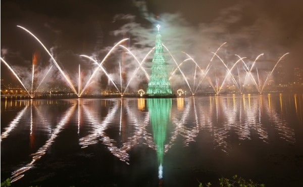 Rio De Janeiro Lights Annual Floating Christmas Tree