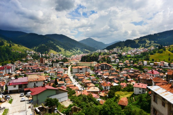 Mountain city of Chepelare, Bulgaria.